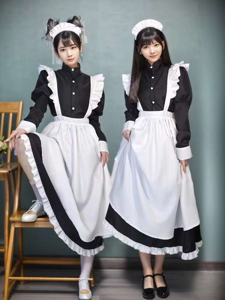 メイド服 優美なメイド風ワンピース