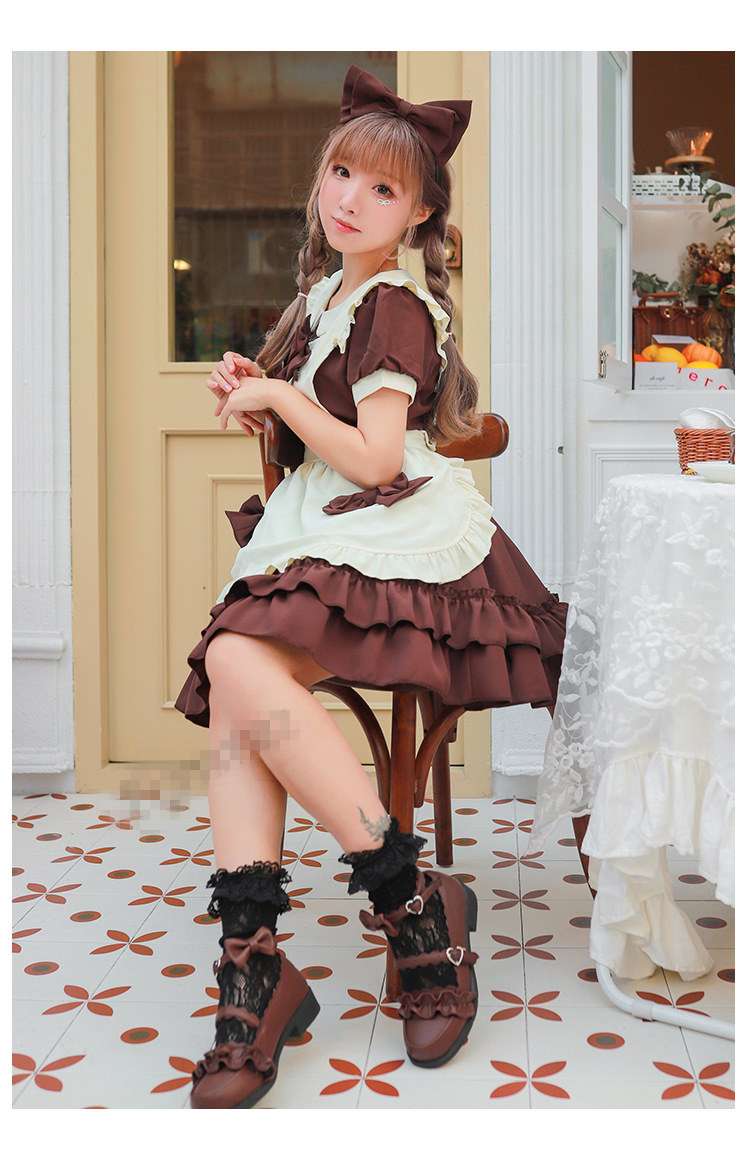 ふんわりリボンメイド服