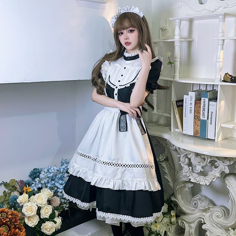 メイド服 宮廷風パフスリーブ付きクラシカルメイド服