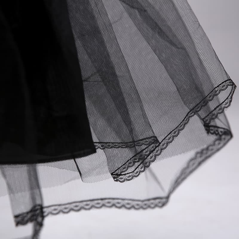 メイド服 60センチ丈チュールパニエスカートその他衣装小物