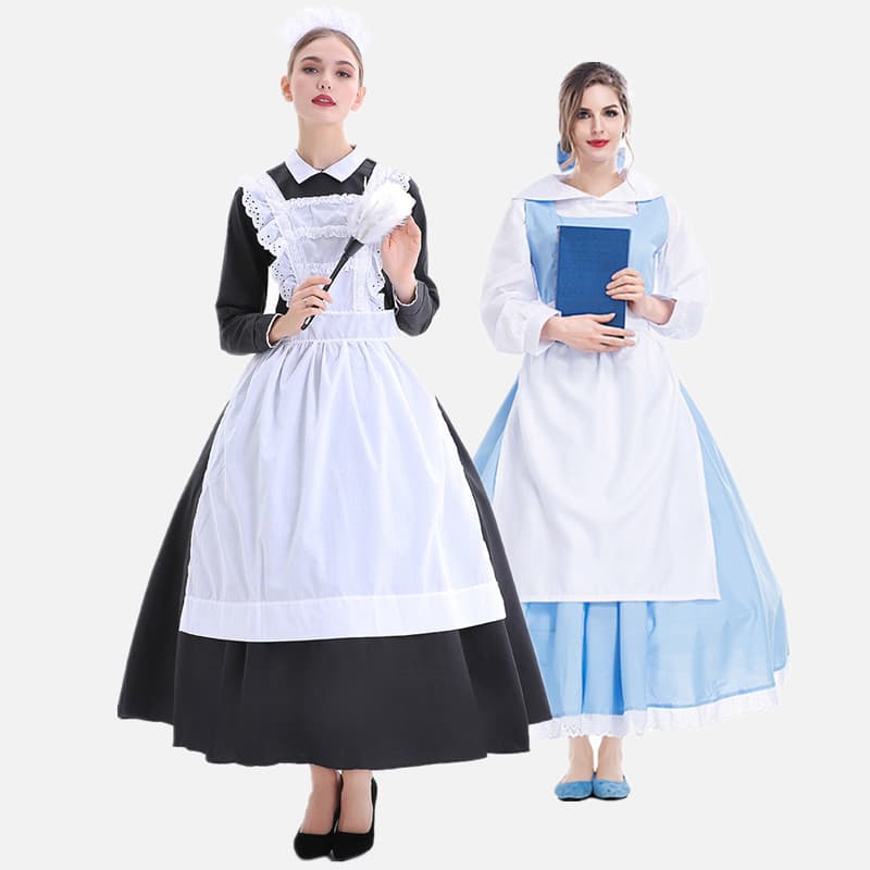メイド服 メイド服 優美な物語風メイドドレス