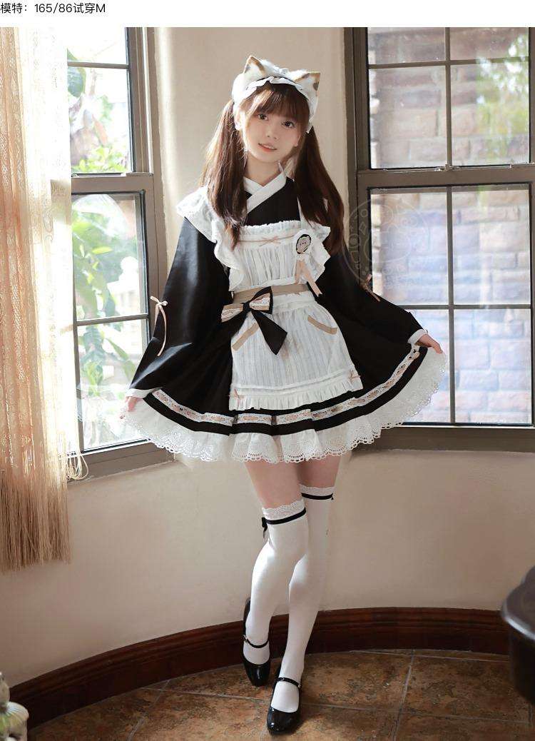 メイド服 和洋折衷メイド風ワンピース