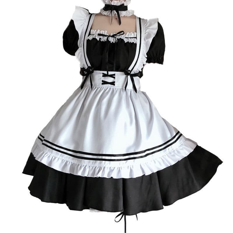 メイド服 フリルたっぷりメイドコスチュームセット
