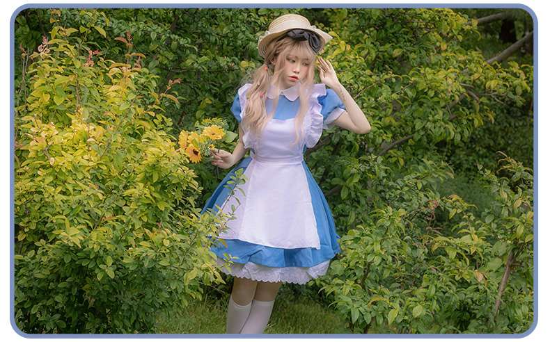 メイド服 森の中の乙女メイド風ワンピース　クラシカル