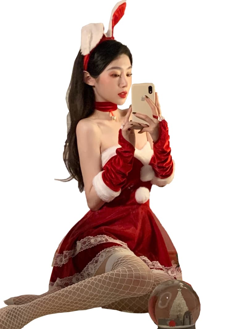 メイド服 ウサギ耳付きメイド風コスチューム衣装