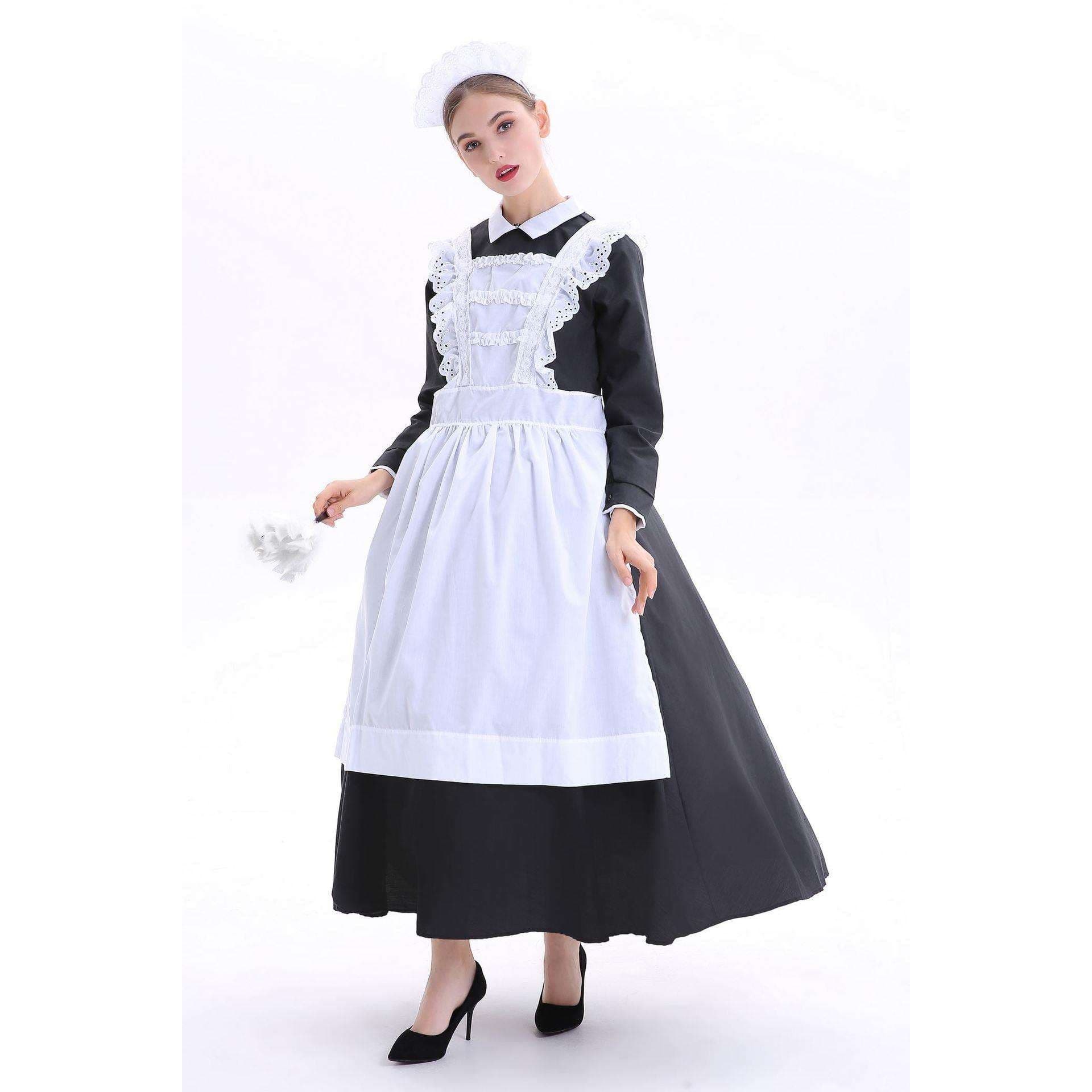 清楚優雅なロングメイド服