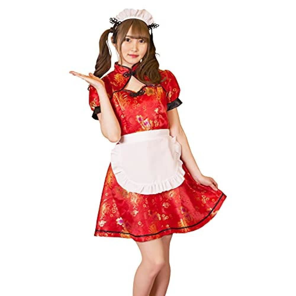 メイド服 メイド服 華やか中華風メイド衣装