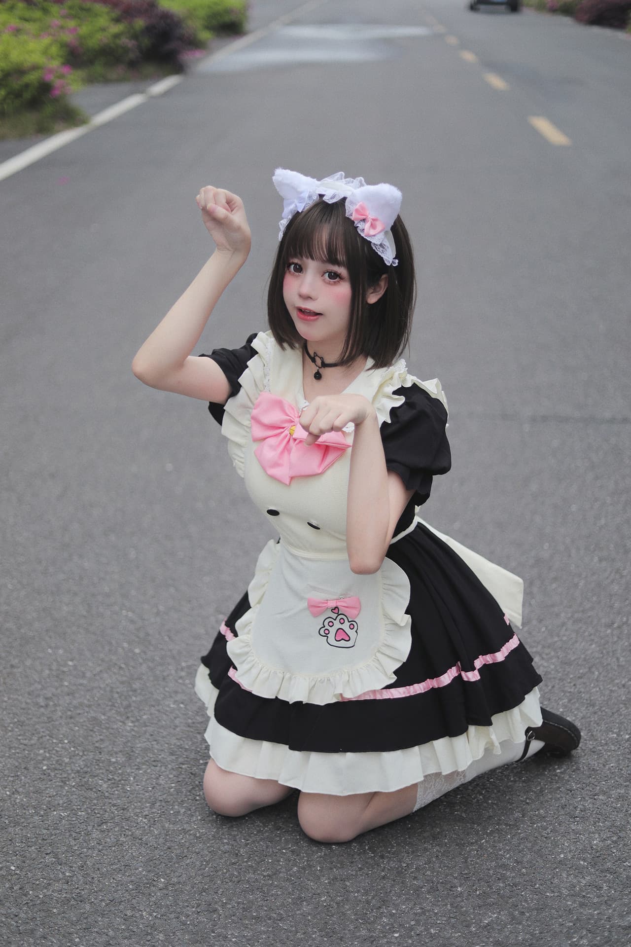可愛い仔犬風ふんわりメイド服