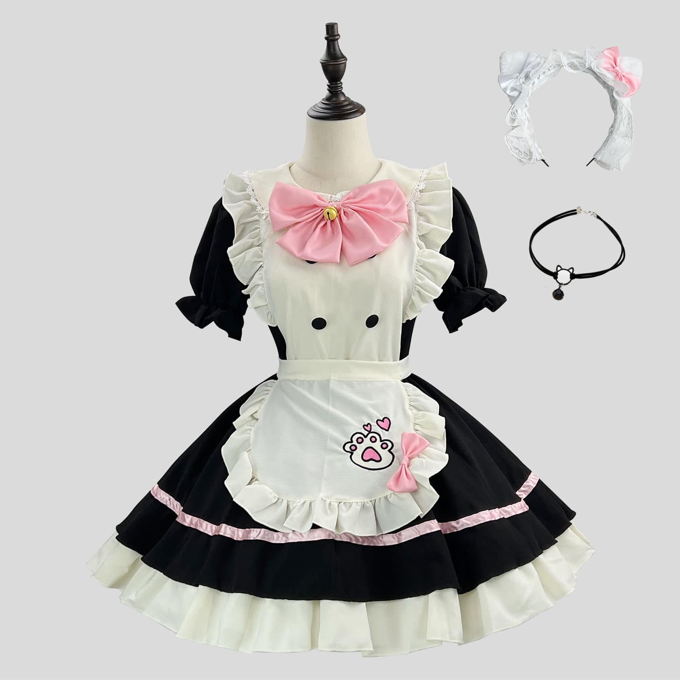 可愛い仔犬風ふんわりメイド服