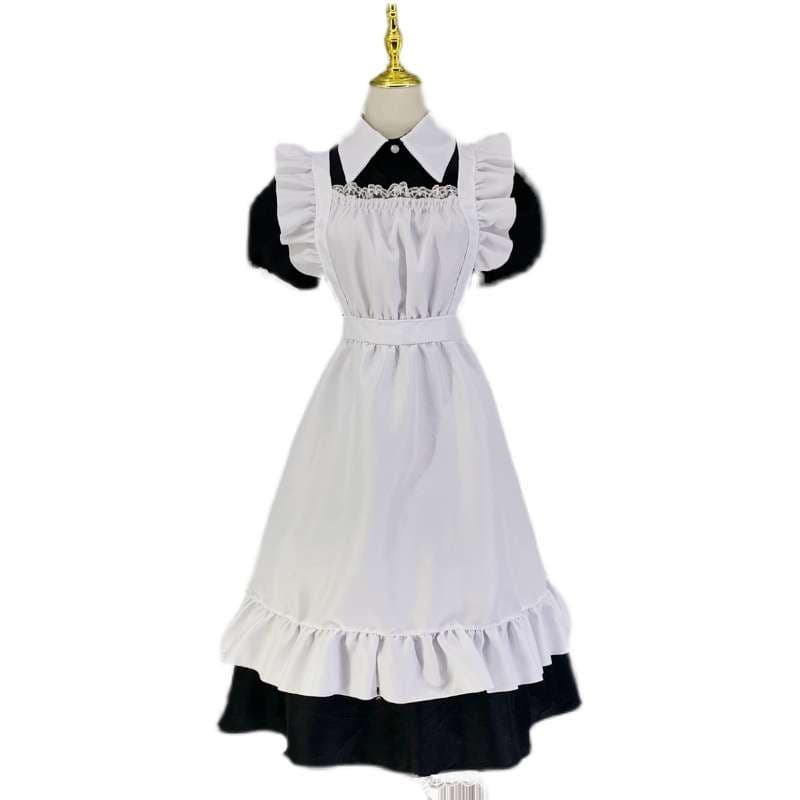 ふんわりメイド服ワンピース