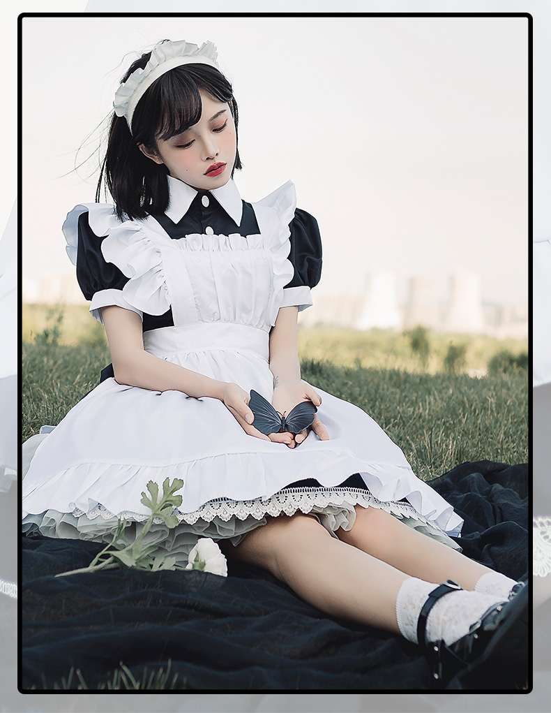 フリルメイド服ワンピース クラシカル