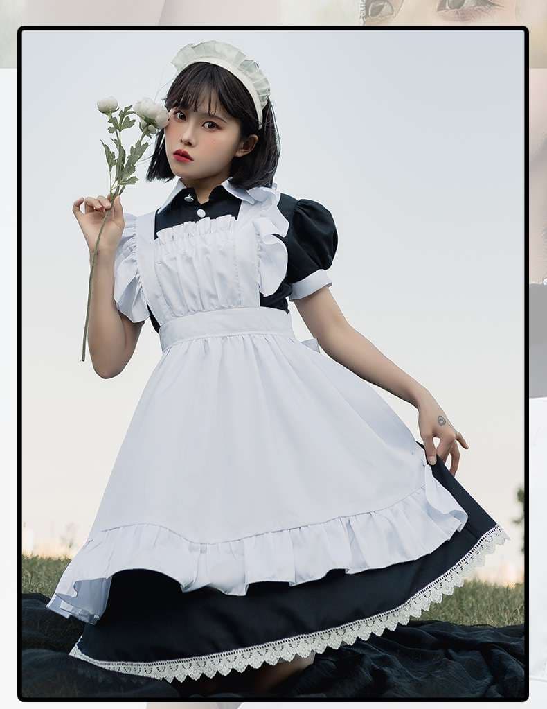 フリルメイド服ワンピース クラシカル