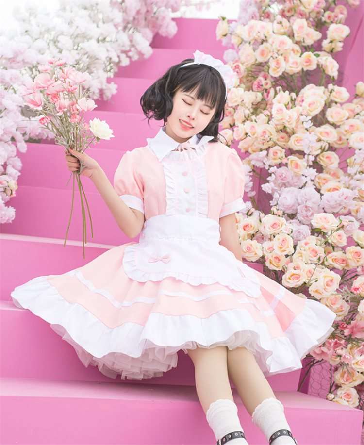 メイド服 ふんわりメイド風ワンピース