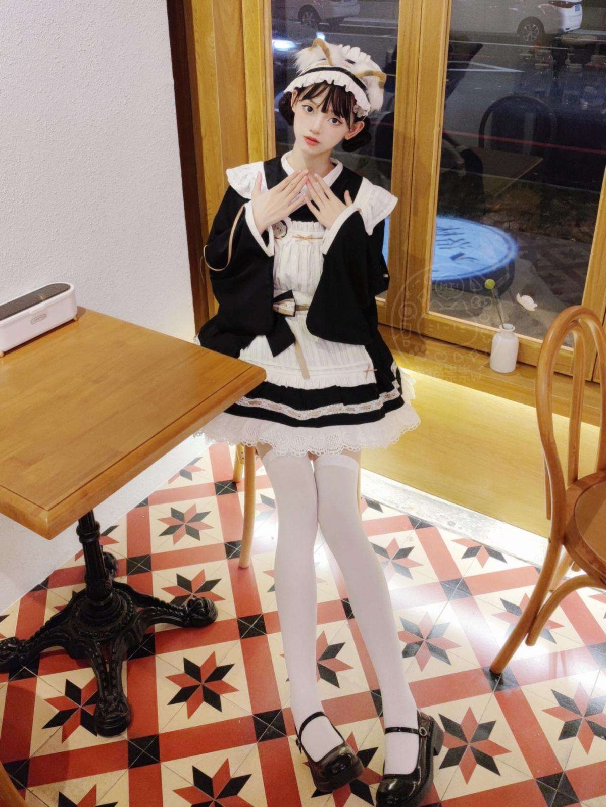 メイド服 和洋折衷メイド風ワンピース