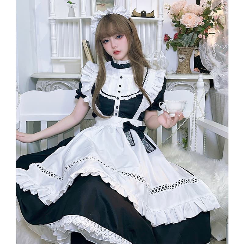 メイド服 宮廷風パフスリーブ付きクラシカルメイド服
