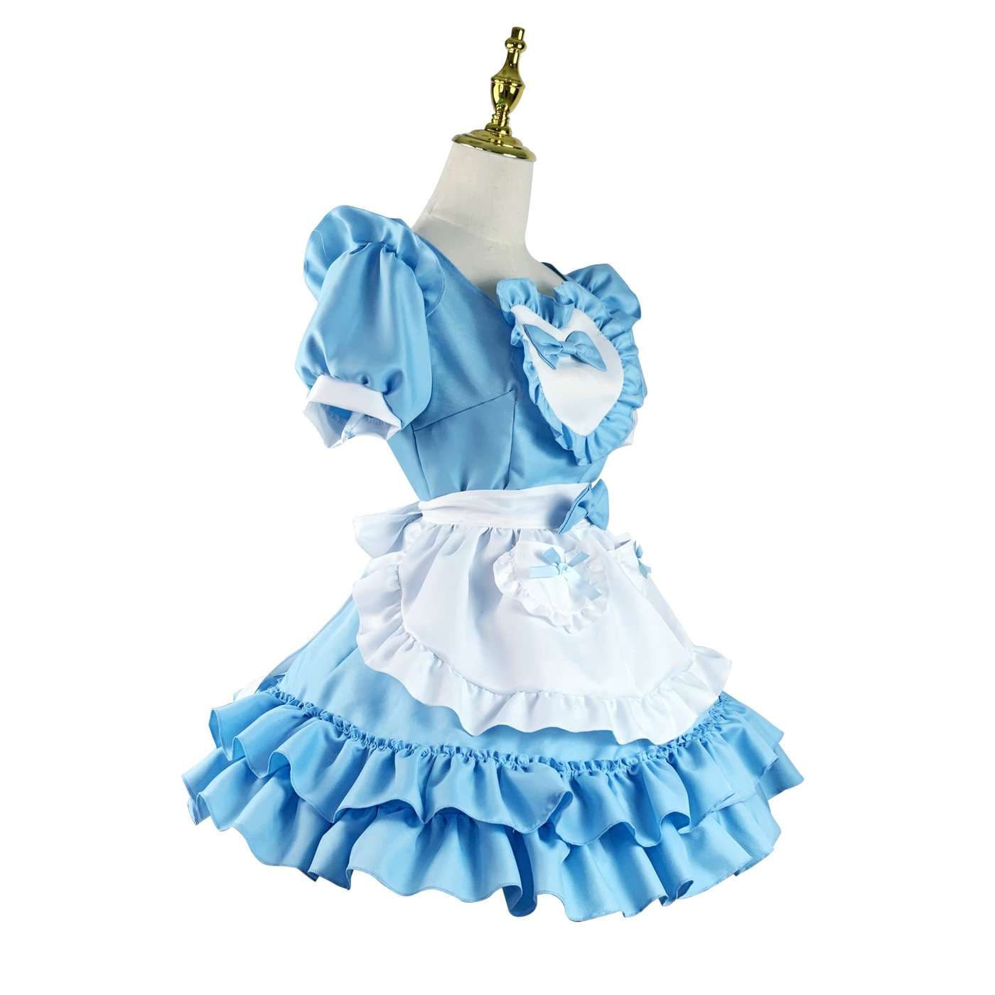 メイド服 ティアードフリル メイド ワンピース
