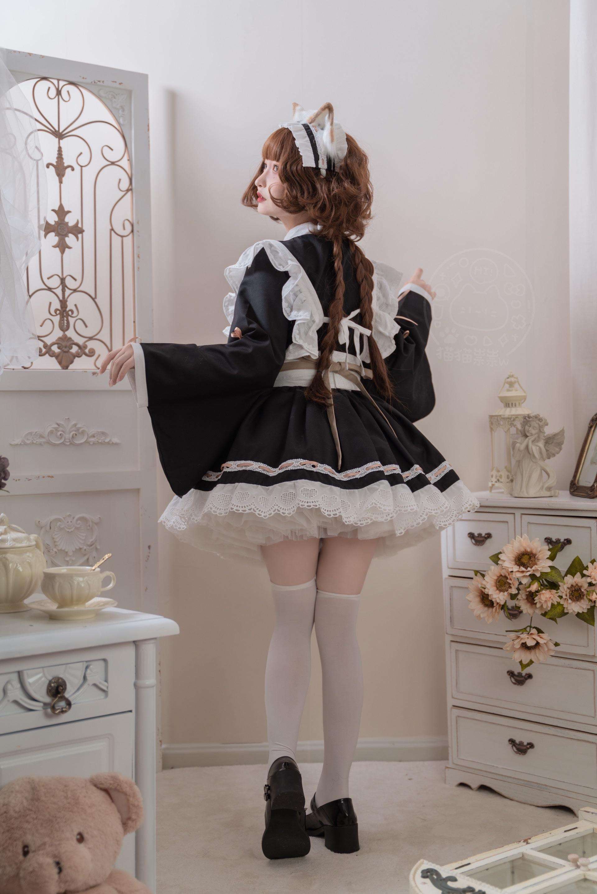 メイド服 和洋折衷メイド風ワンピース