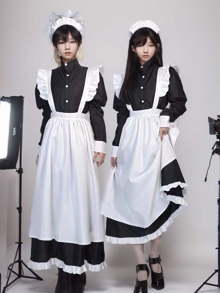 メイド服 優美なメイド風ワンピース