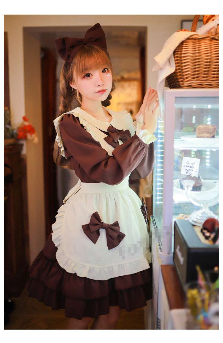 ふんわりリボンメイド服