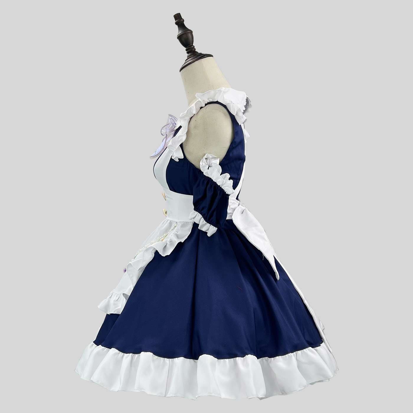 フリルたっぷりメイド服ワンピース