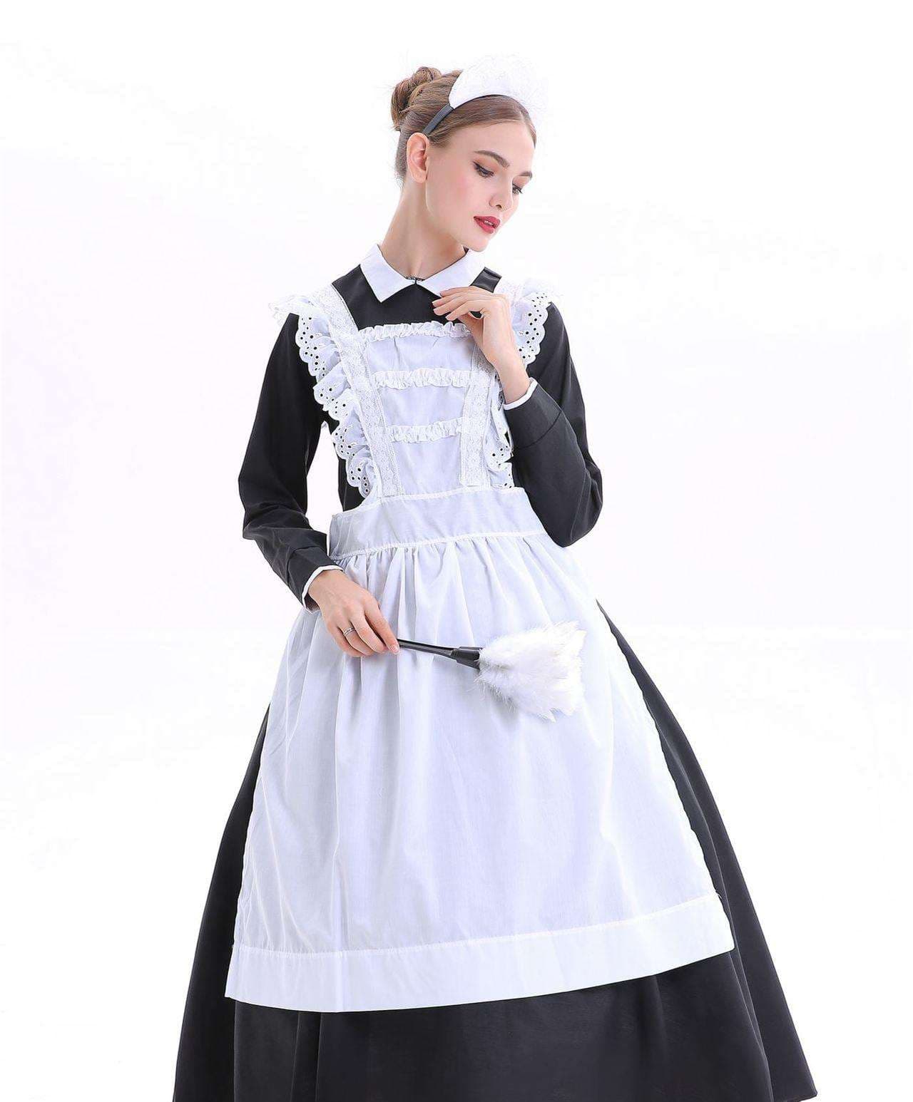 清楚優雅なロングメイド服