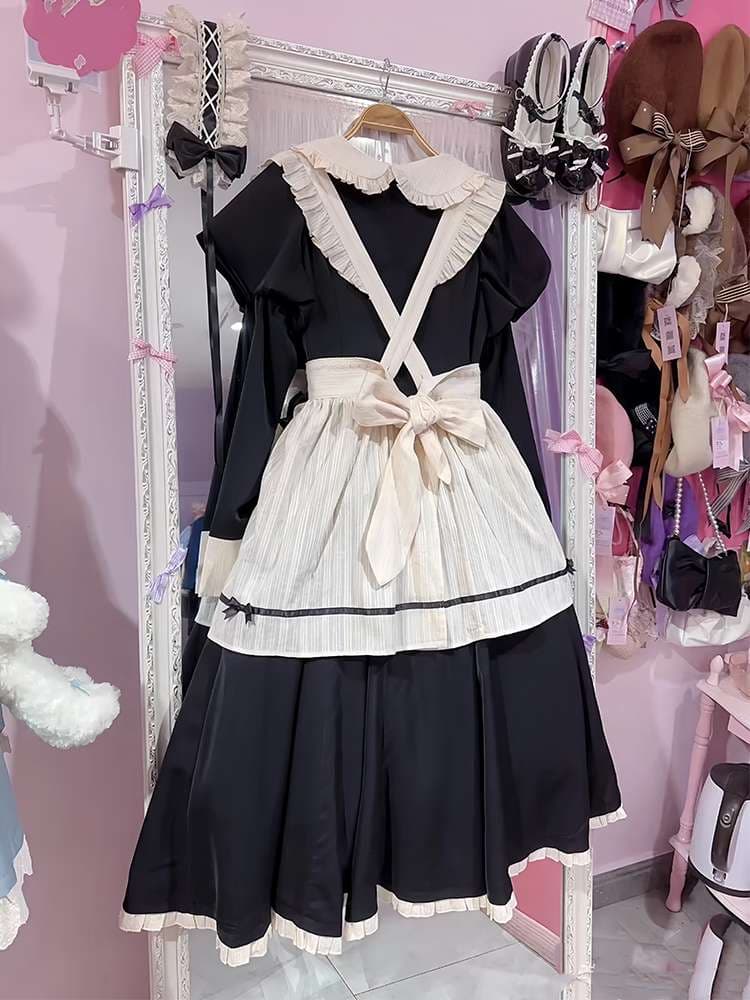 フリルたっぷりメイド服セット