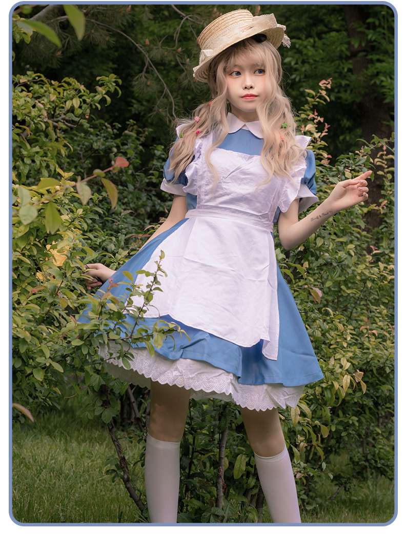 メイド服 森の中の乙女メイド風ワンピース　クラシカル