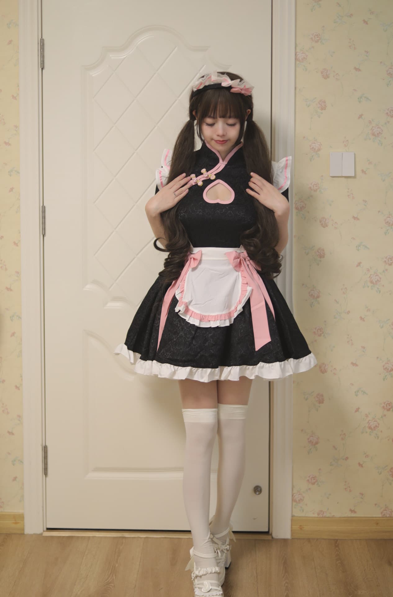 メイド服 チャイナ風優雅メイド服セット