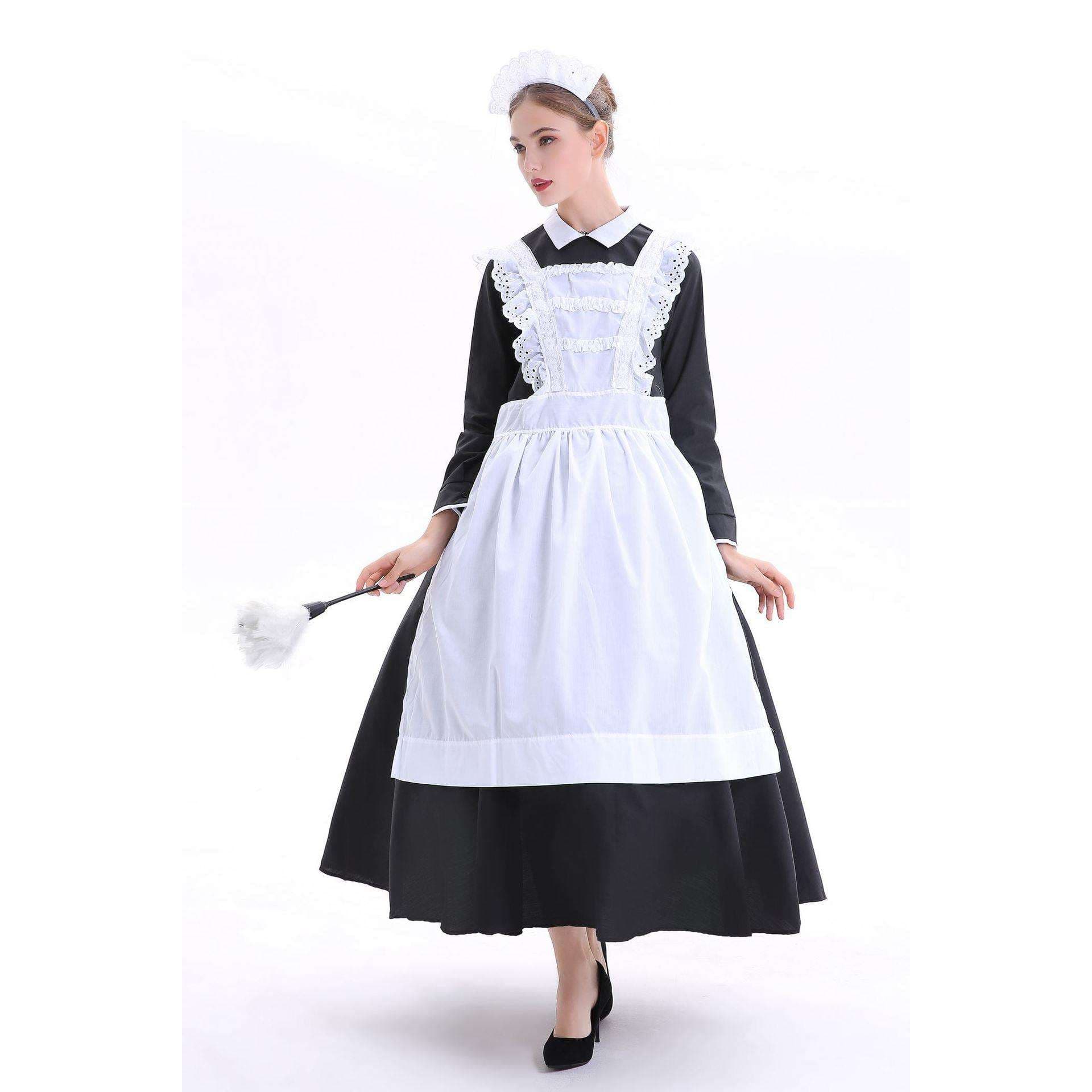 清楚優雅なロングメイド服