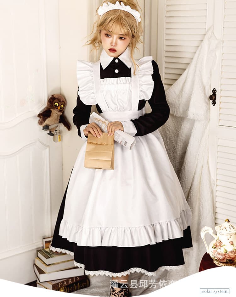 クラシカルフリルメイド服 優美な佇まい