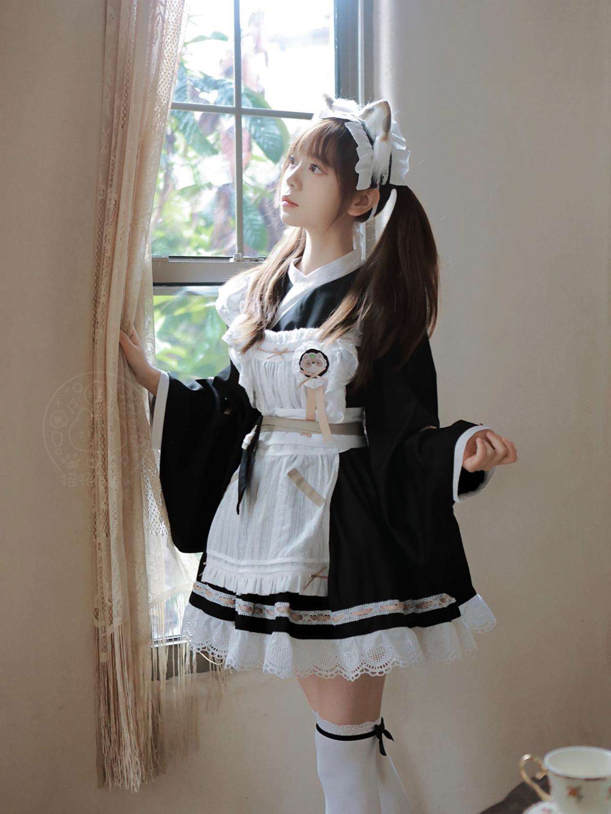 メイド服 和洋折衷メイド風ワンピース