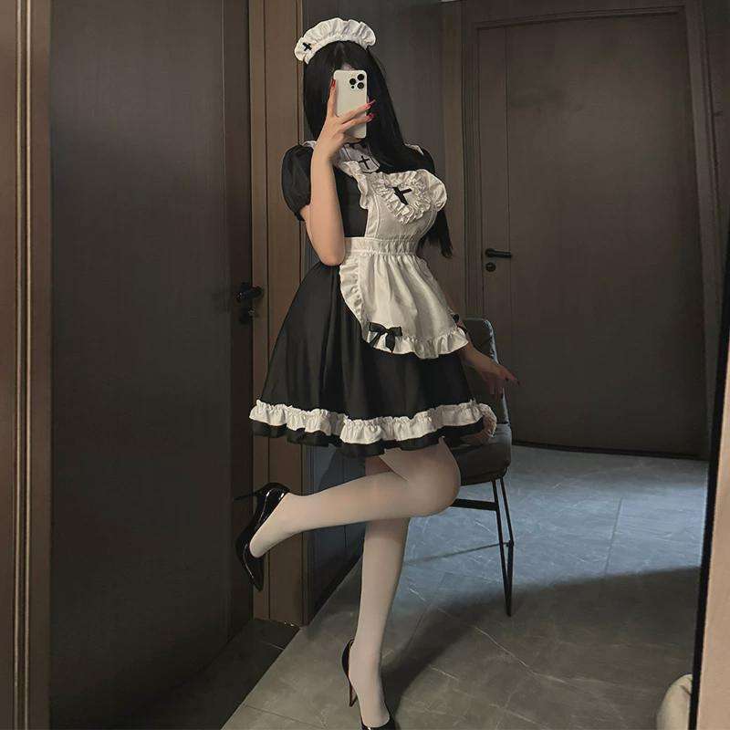 メイド服 ゴシック風フリルメイド衣装