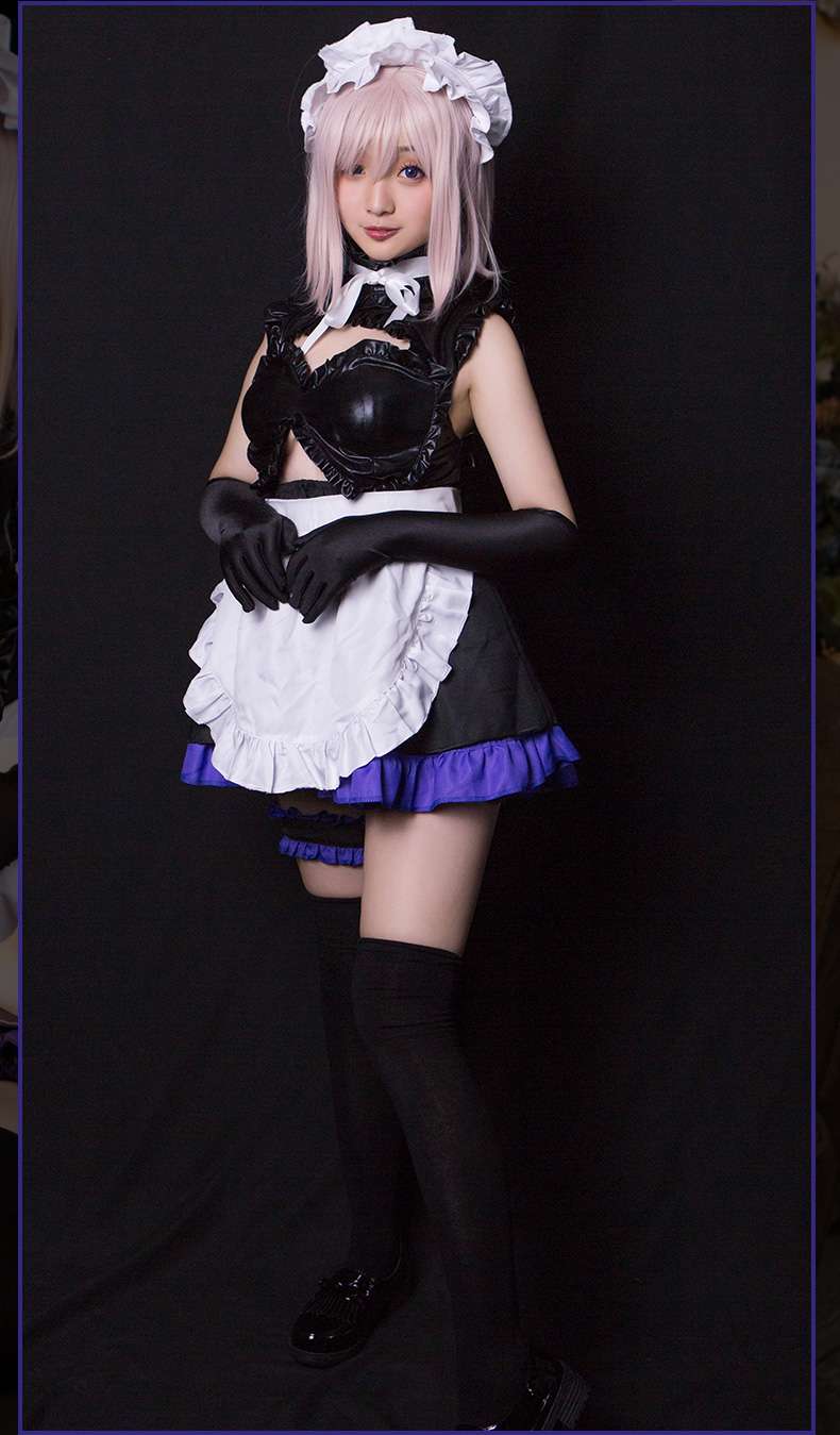 メイド服 メイド風フリルエプロンドレス