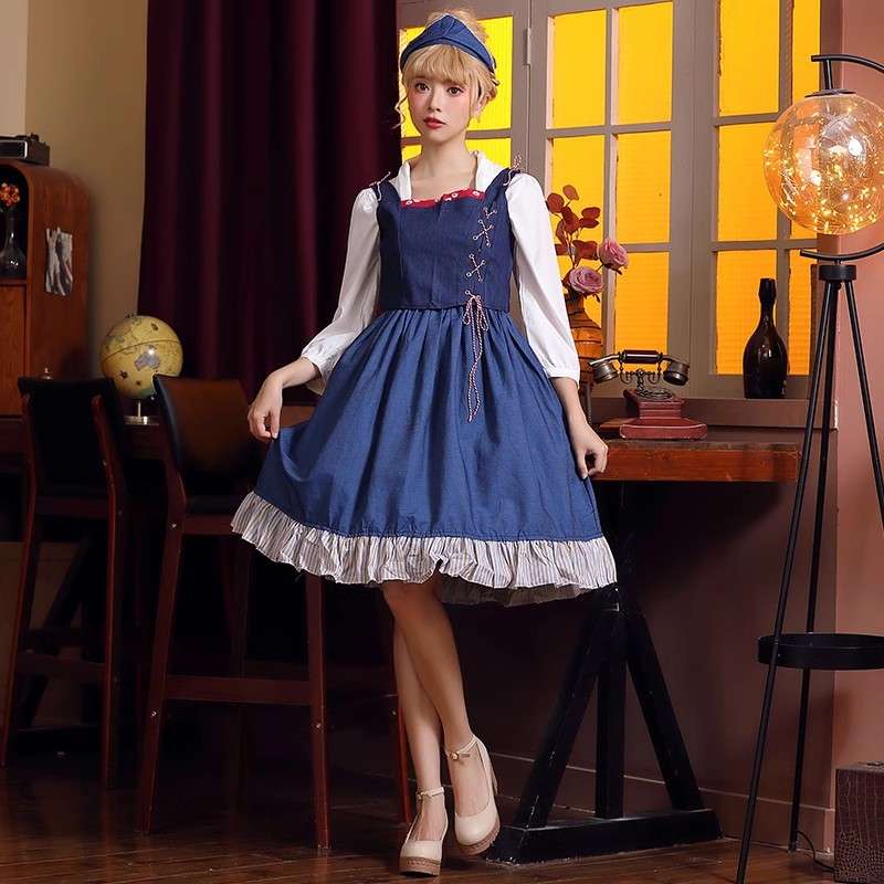 メイド服 ふんわりメイド風ワンピース