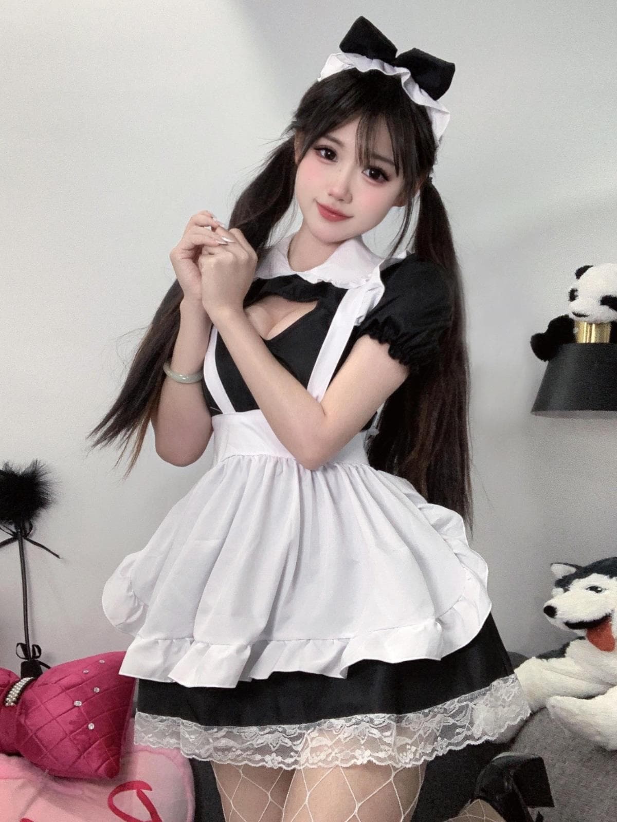 ハートカット メイド服 お嬢様スタイル