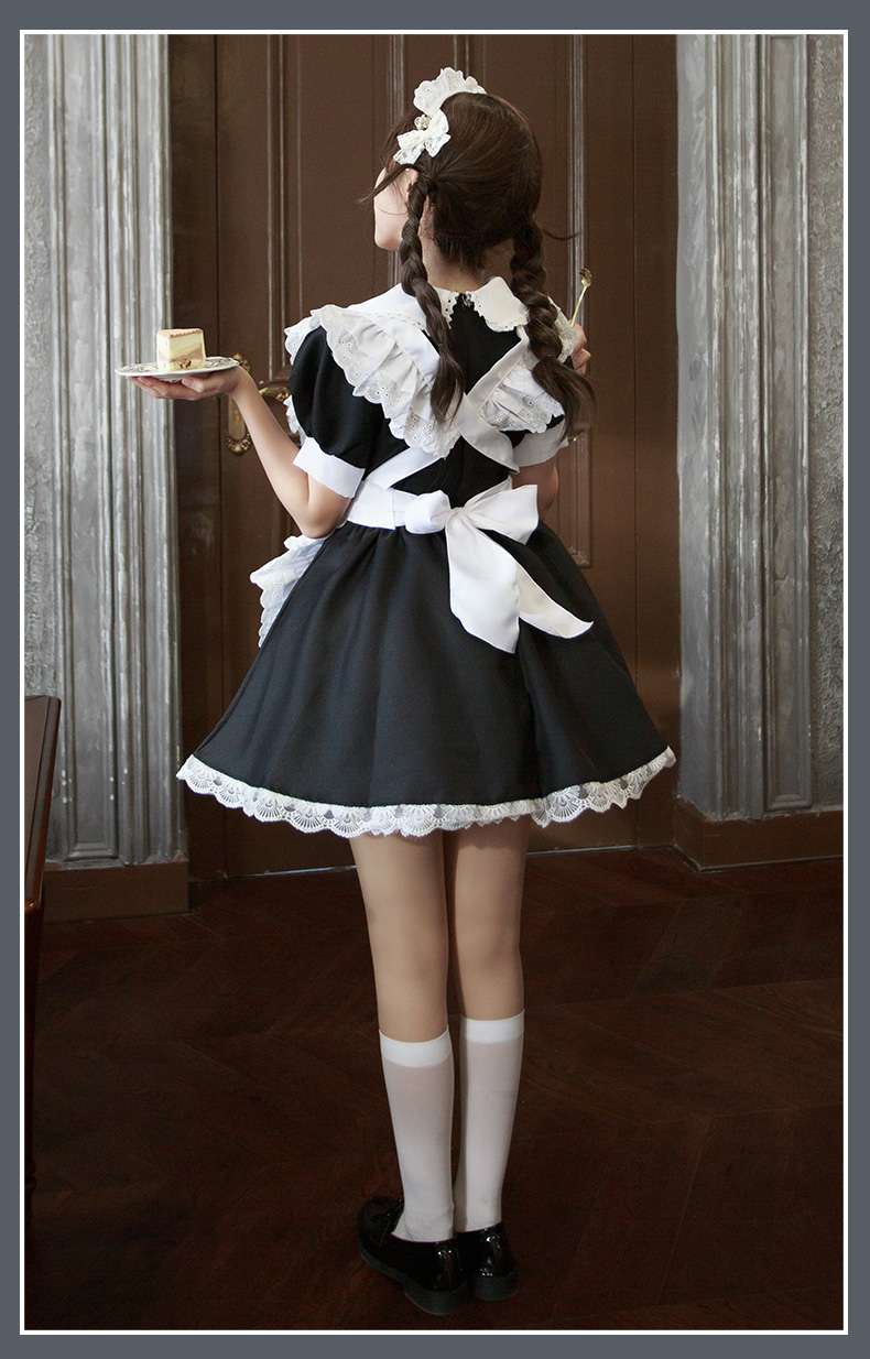 レトロ調フリルメイド服セット