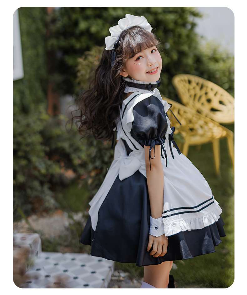 ふんわりメイド服ワンピース