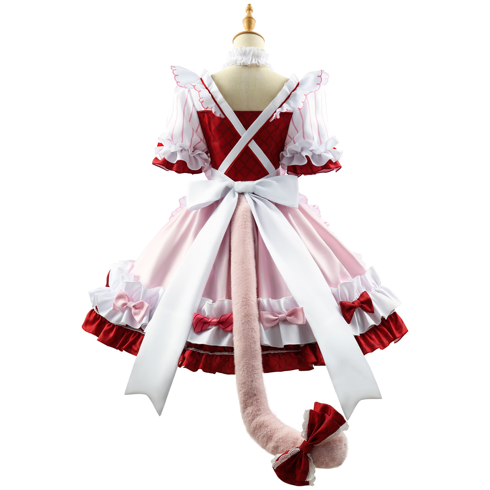 尻尾がキュート！ふんわりメイド服 ドレス風衣装