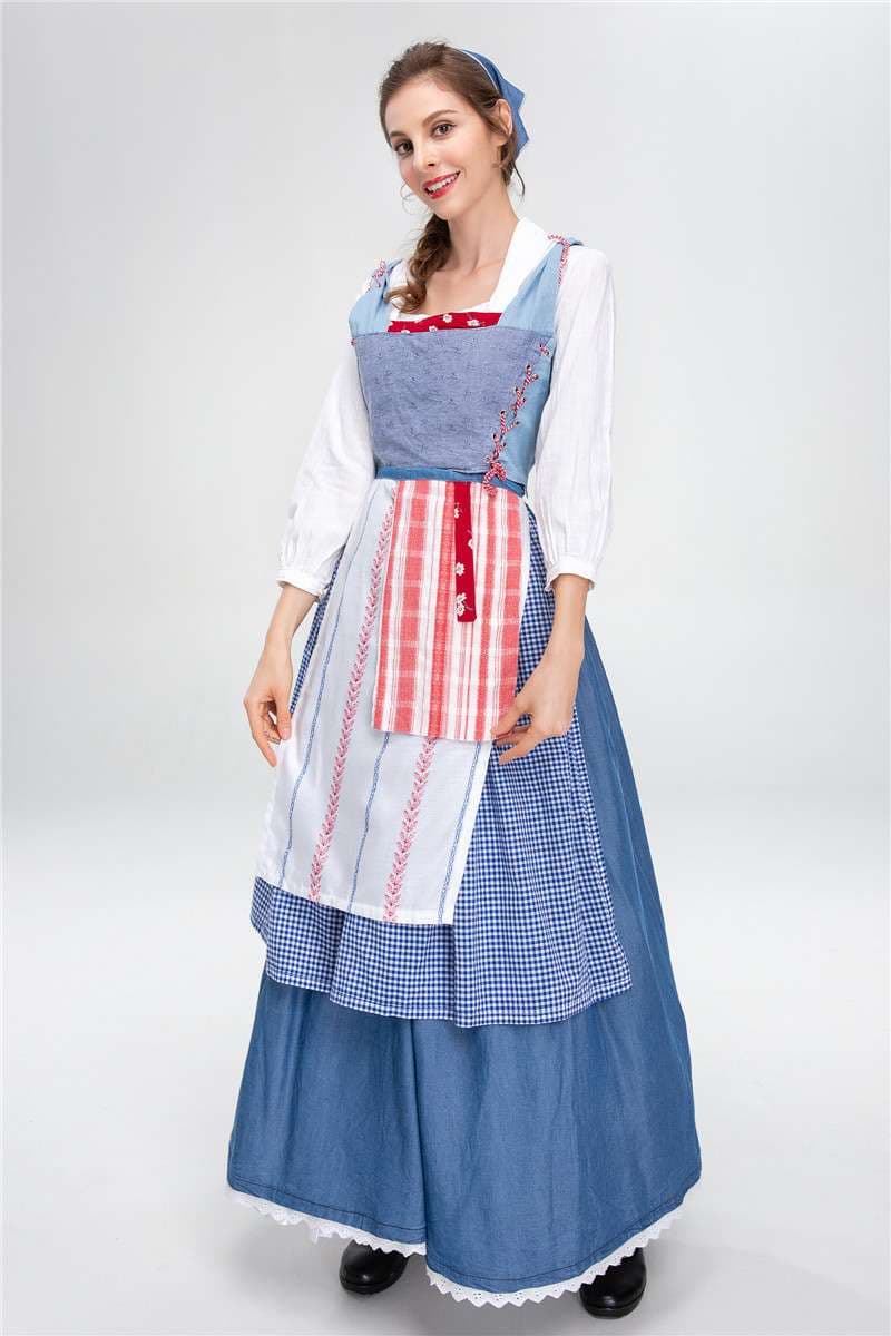 メイド服 田園風メイド衣装 ドレス