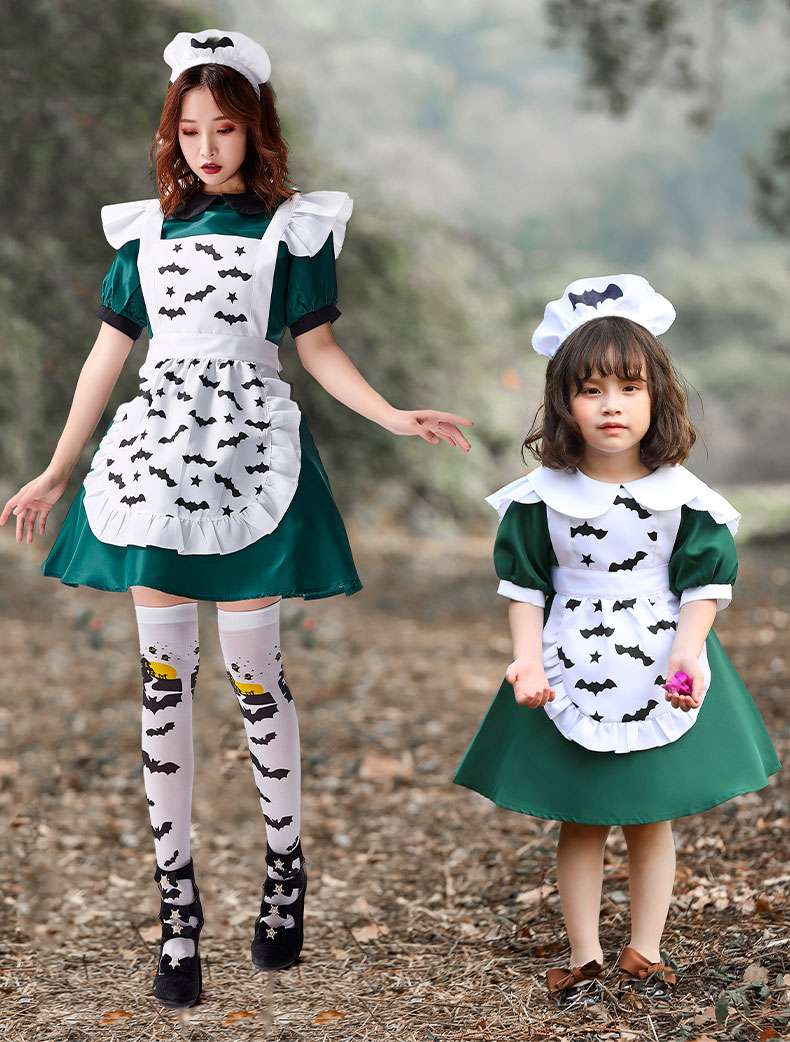 メイド服 ハロウィンコウモリメイドセット