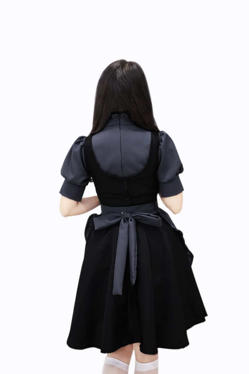 クラシカル グレー メイド服 コスプレ衣装 上品な仕上がり