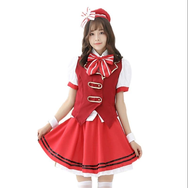 ベスト付き アイドル風 メイド服