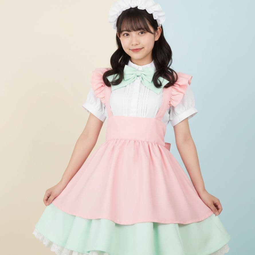 可愛いフレンチメイド服ロリータ風ワンピース