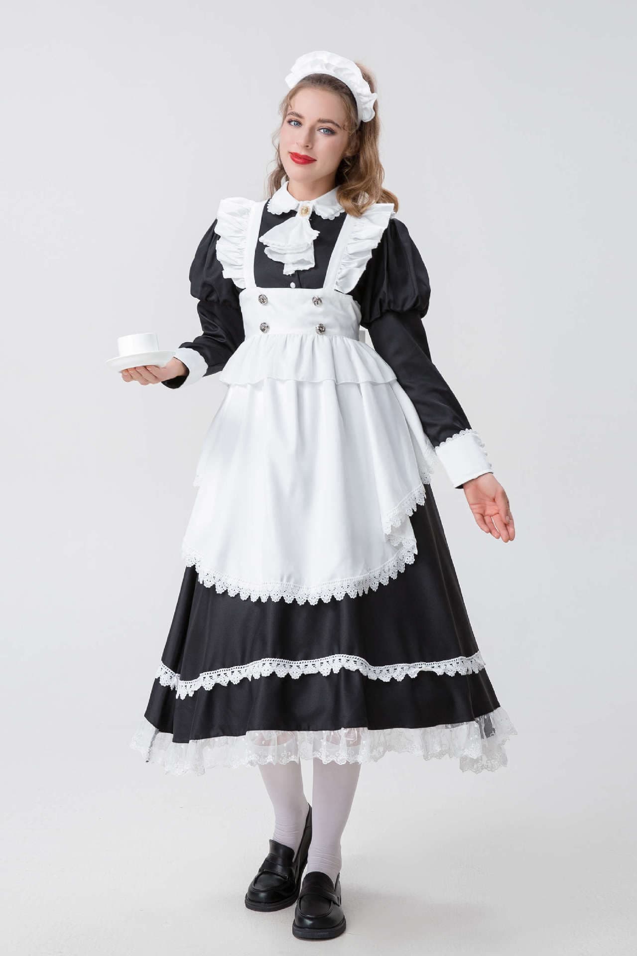 メイド服 伝統風格メイドドレス