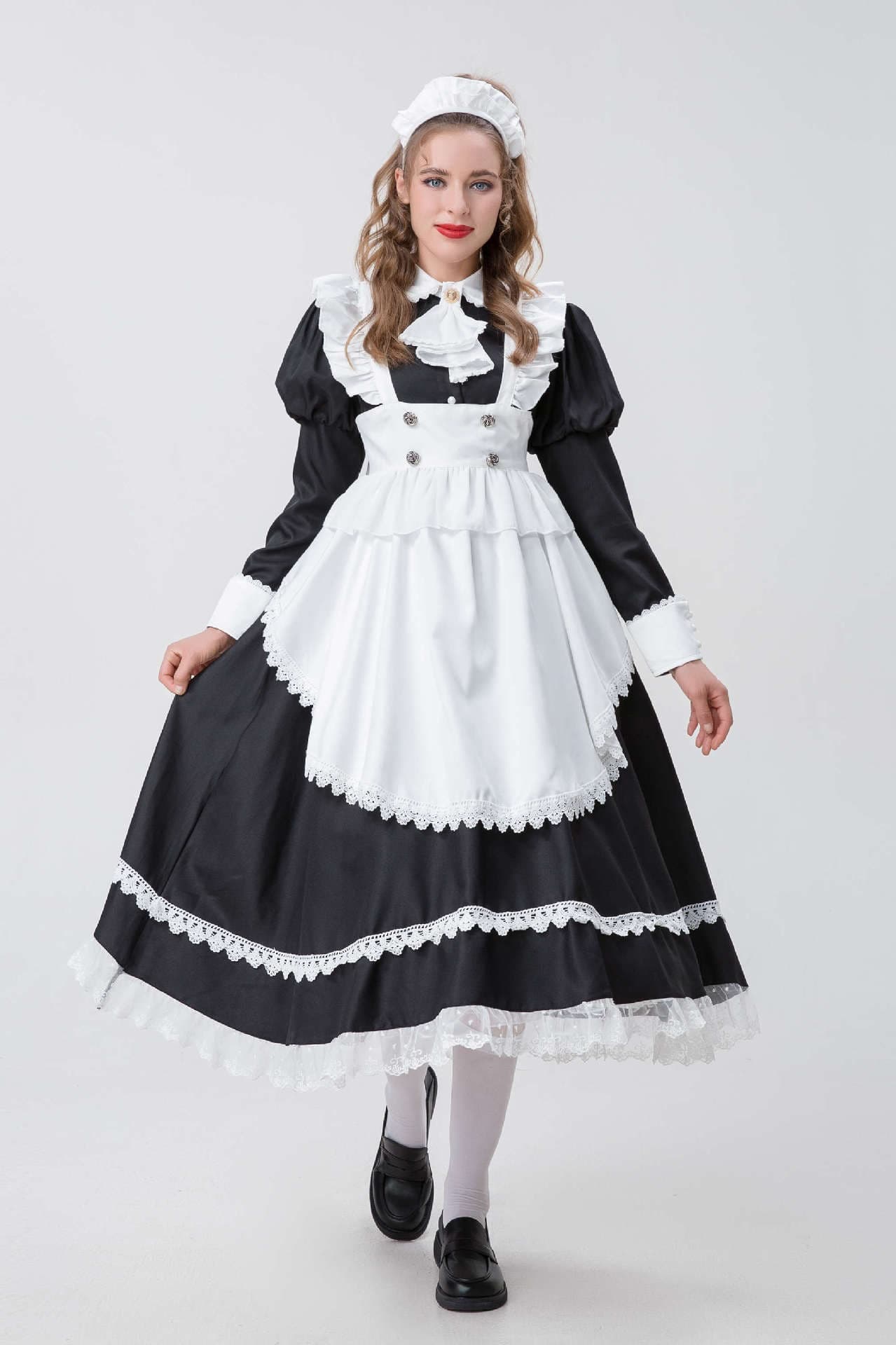 メイド服 伝統風格メイドドレス