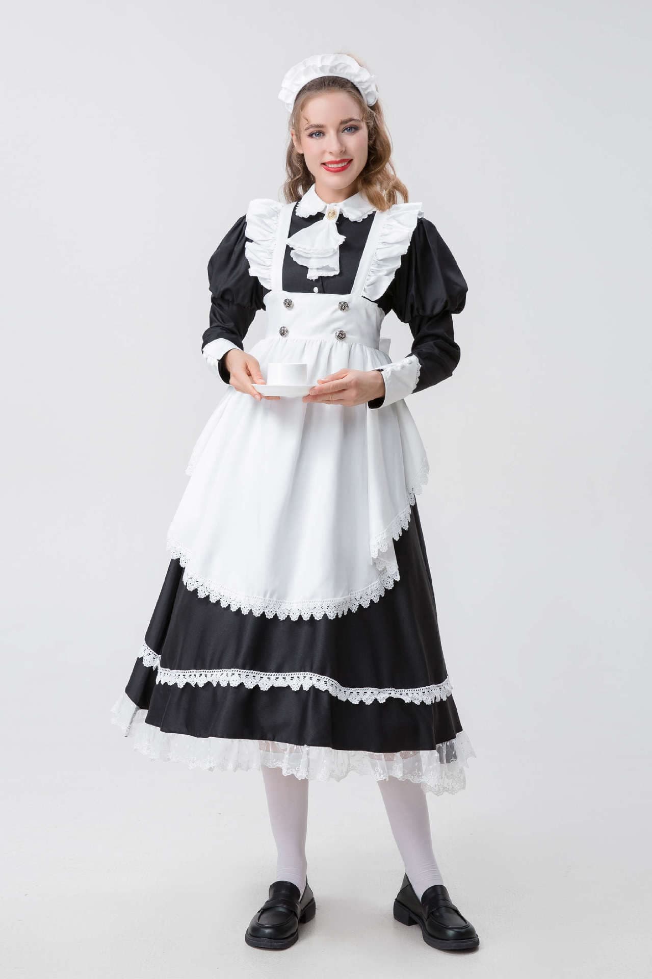 メイド服 伝統風格メイドドレス