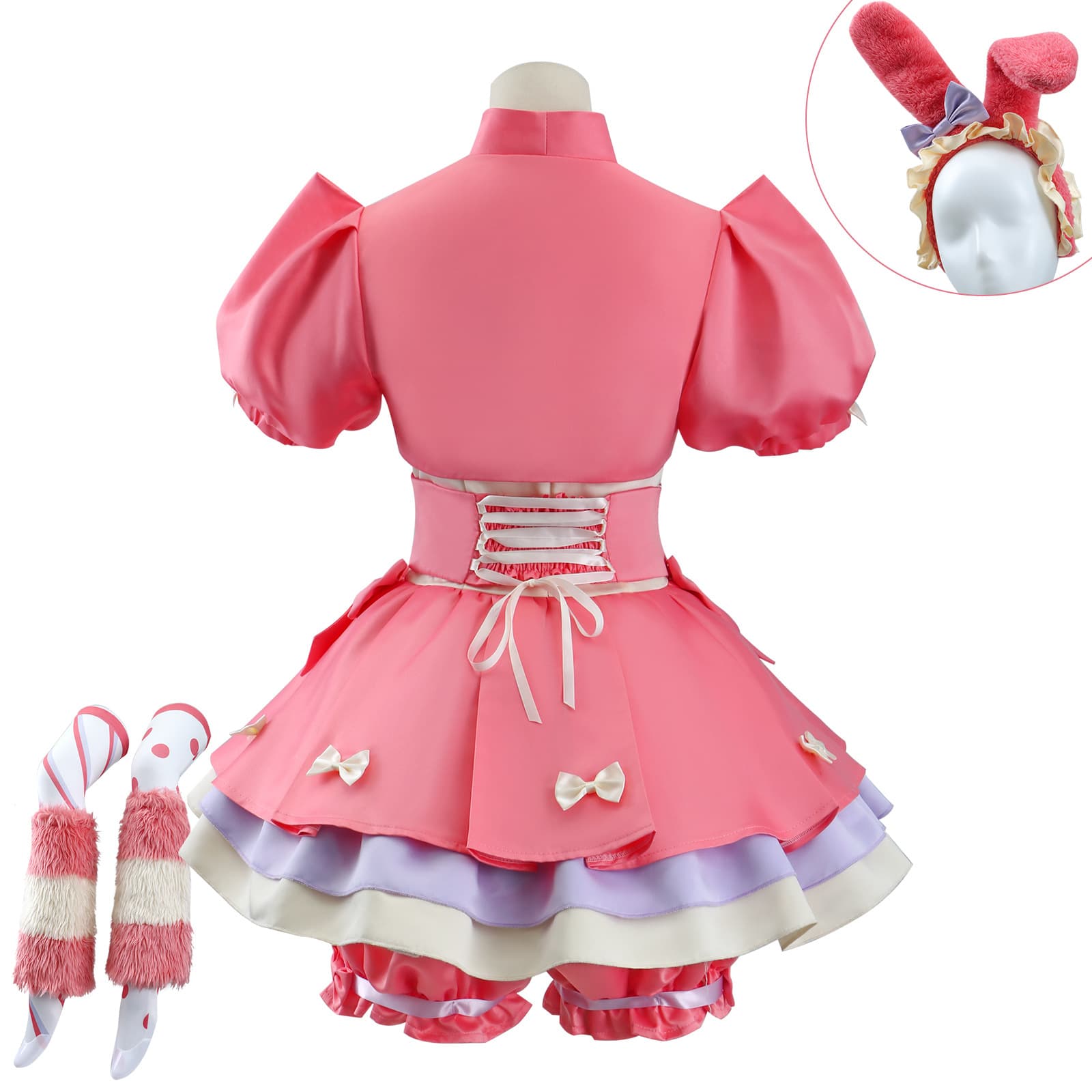うさみみリボンメイド服セット