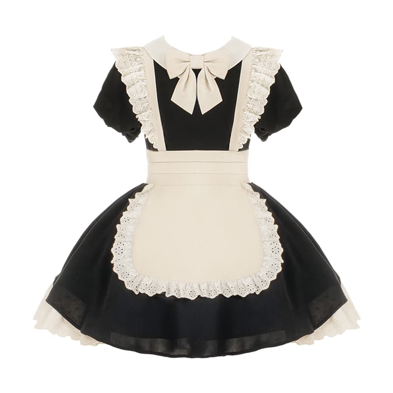 レース飾りメイド服ワンピース