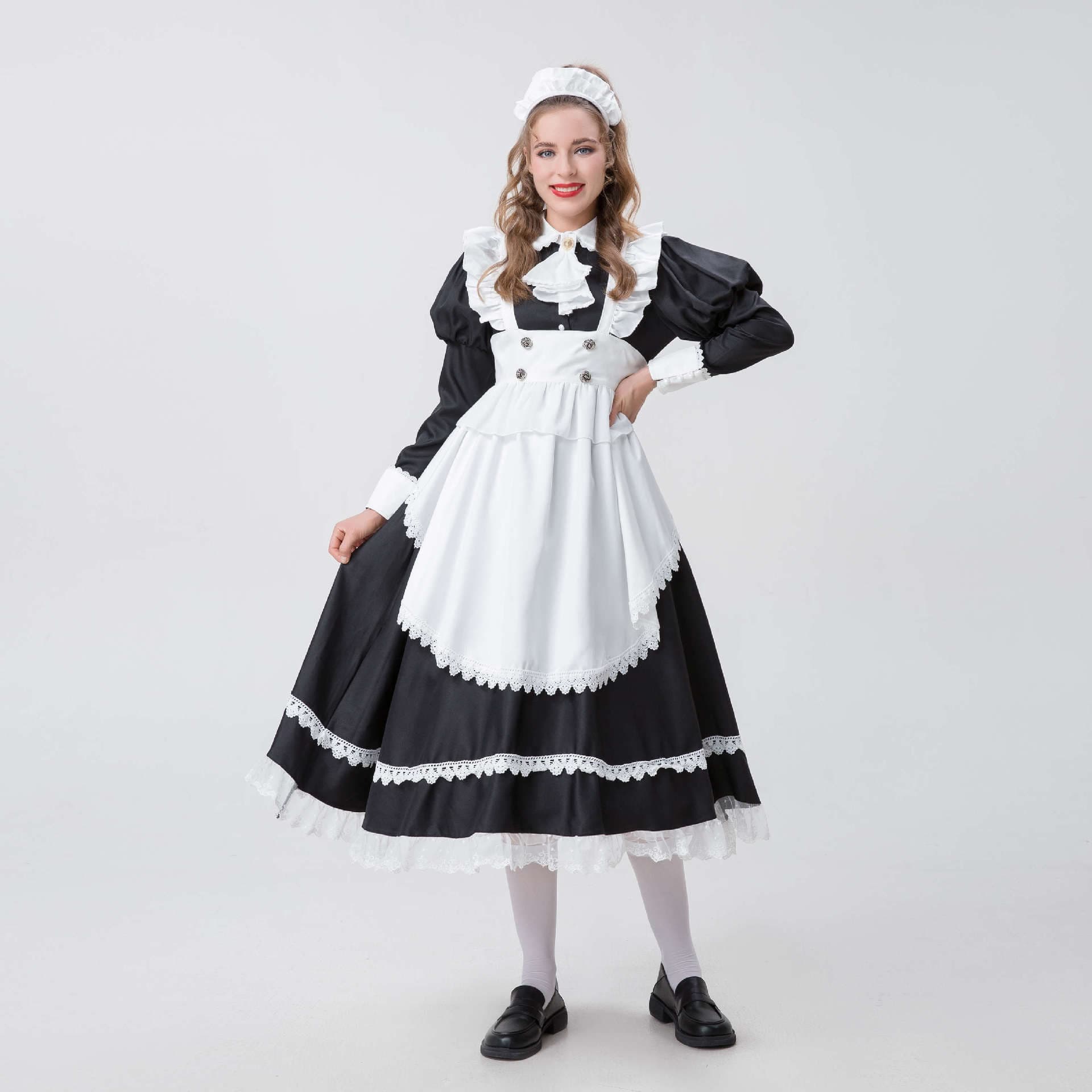 メイド服 伝統風格メイドドレス