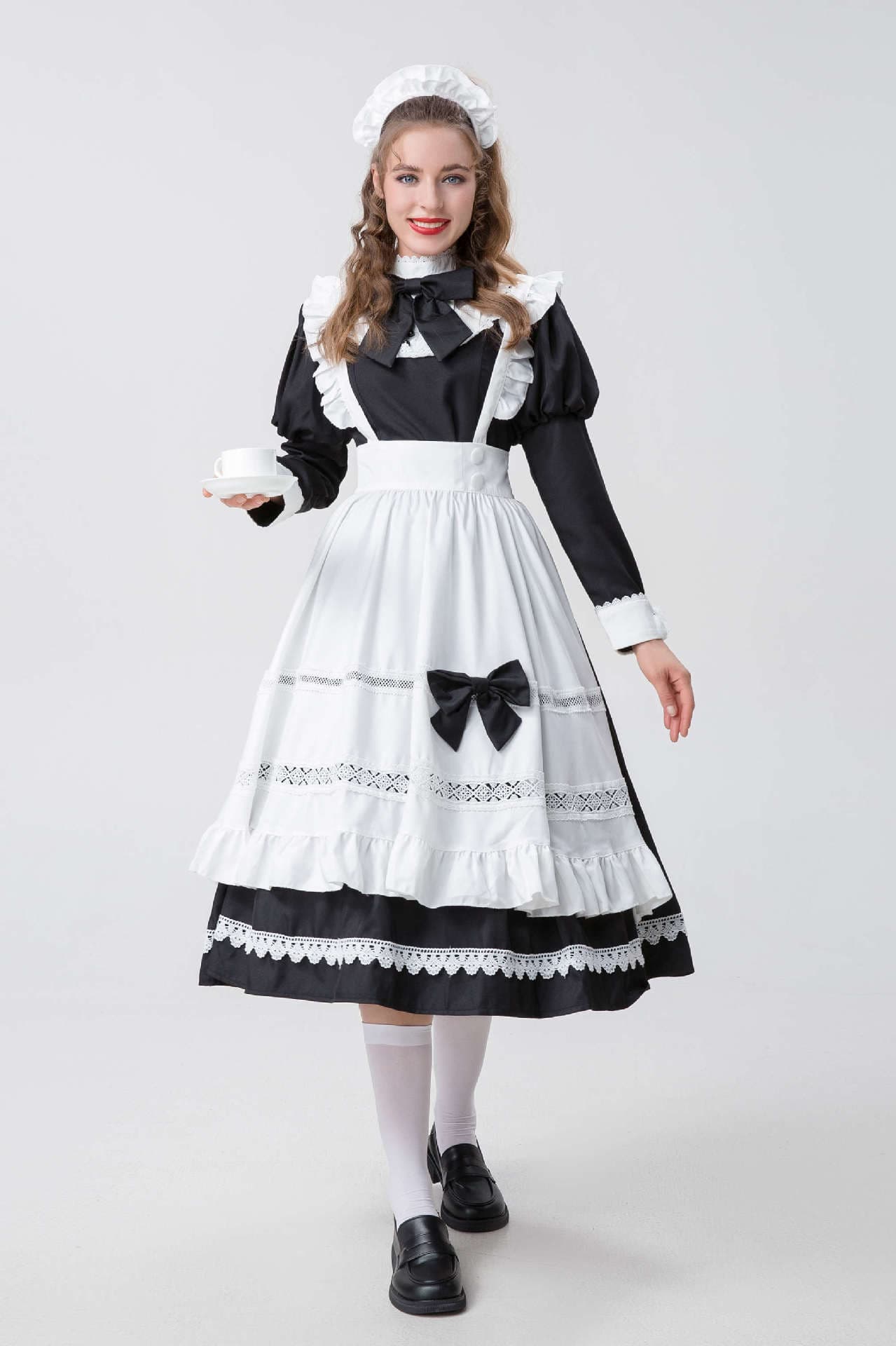 メイド服 伝統風格メイドドレス